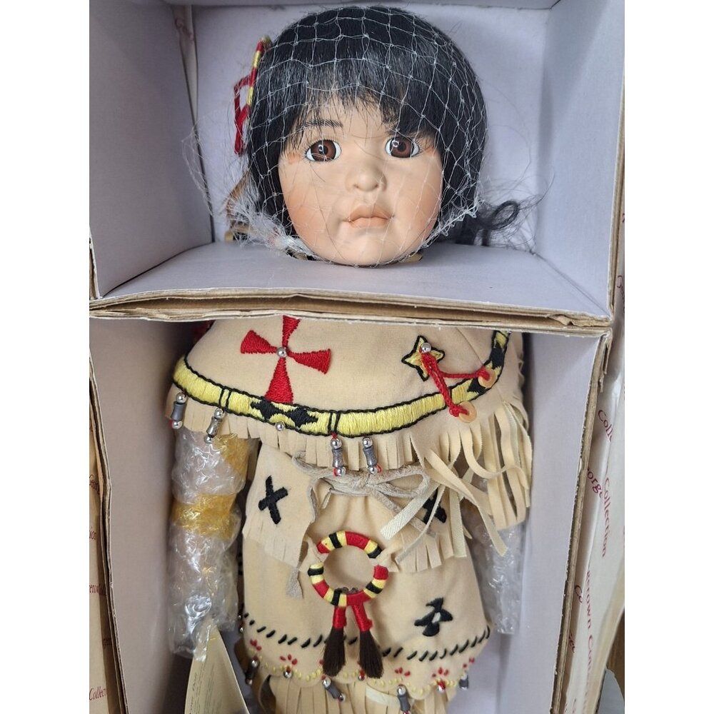 Georgetown Collection Artist's Edition Carol Theroux Buffalo Child PorcelainDoll - Picture 3 of 15